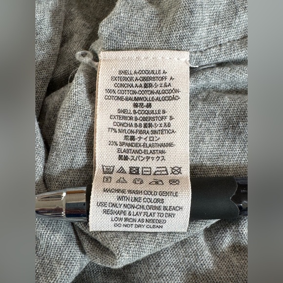 Free People Still Got It Mesh Long Bell Sleeve Flowy Cotton Top. Gray. Medium. - Picture 7 of 10